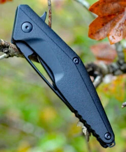 Brous Blades Division Linerlock, 4.5" Black Plain Blade, Black Polymer Handle -Knifeworks Sales Store 005b.3 95363.1566586110