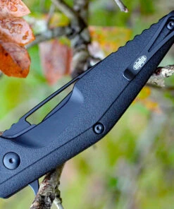 Brous Blades Division Linerlock, 4.5" Black Plain Blade, Black Polymer Handle -Knifeworks Sales Store 005b.4 45315.1566586110