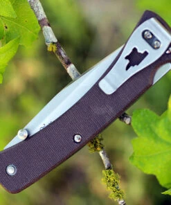 Buck Knives Buck 110BRS4 Slim Knife Pro, 3.75" S30V Plain Blade, Brown Micarta® Handle -Knifeworks Sales Store 0110brs4.4 85409.1566586288