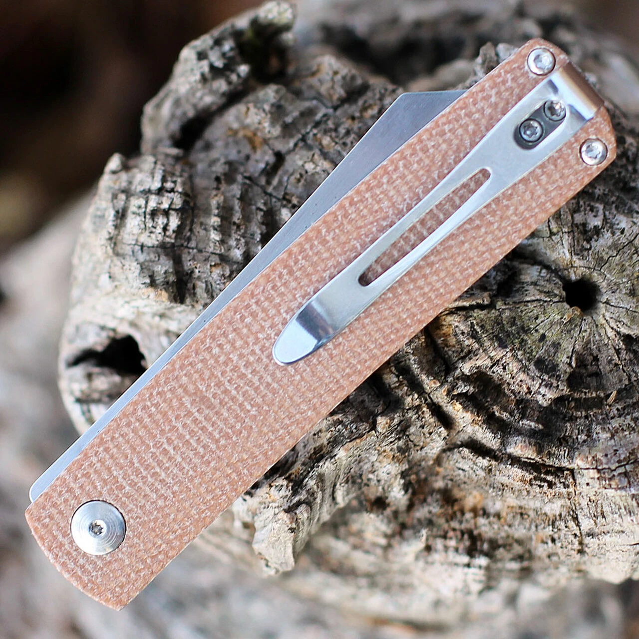 Boker Plus Tenshi - Brown Micarta (2.7" VG-10 Satin) 01BO327 4 Boker Plus Tenshi - Brown Micarta (2.7" VG-10 Satin) 01BO327 - Image 4