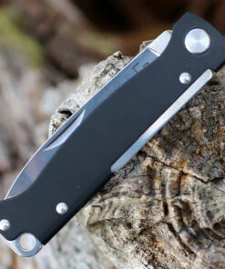 Boker Plus Atlas Black Slip Joint - Blk Stainless (2.6" 12C27 Satin) 01BO851 -Knifeworks Sales Store 01BO851.3 10280.1645570643