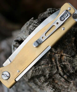 Boker Plus Atlas Brass Slip Joint - Brass (2.6" 12C27 Satin) 01BO853 -Knifeworks Sales Store 01BO853.3 92719.1645626419
