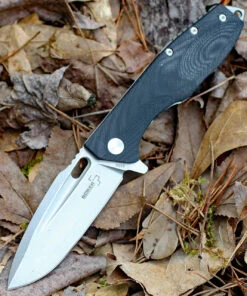 Boker Plus 01BO756 Mini Caracal, 3.1" D2 Plain Blade, Black G-10 Handle