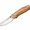 Boker Magnum 01MB700 Pakka Hunter, 3.7" 440 Plain Blade, Pakka Wood Handle
