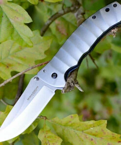 Boker Magnum 01RY199 Blue Drop, 3.7" 440A Plain Blade, Gray Aluminium Handle