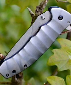 Boker Magnum 01RY199 Blue Drop, 3.7" 440A Plain Blade, Gray Aluminium Handle -Knifeworks Sales Store 01ry199 1 27852.1566585982