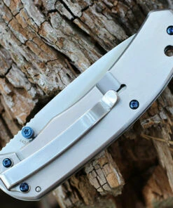 Boker Magnum 01RY863 Blue Dot, 3.3" 440A Plain Blade, Stainless Handle -Knifeworks Sales Store 01ry863.2 95585.1639067823