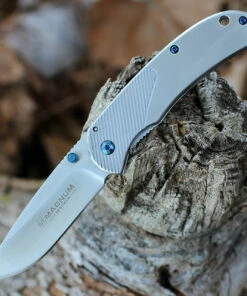 Boker Magnum 01RY863 Blue Dot, 3.3" 440A Plain Blade, Stainless Handle