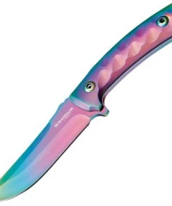 Boker Magnum 02RY543 Rainbow Unicorn, 4.3" 440A Plain Blade, Aluminium Handle