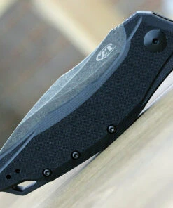 Zero Tolerance 0357BW Assited Open, 3.25" CPM 20CV Blackwash Plain Blade, Black G-10 Handle -Knifeworks Sales Store 0357BW.3 29342.1592863109
