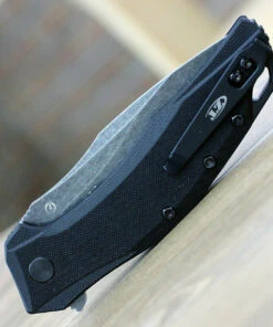 Zero Tolerance 0357BW Assited Open, 3.25" CPM 20CV Blackwash Plain Blade, Black G-10 Handle -Knifeworks Sales Store 0357bw.2 65109.1592863109