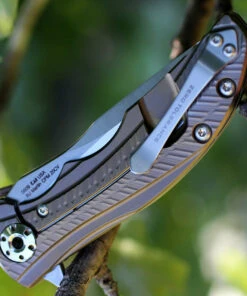 Zero Tolerance 0609 RJ & Matt Martin, 3.4 in CPM 20CV Plain Blade, Bronze Ti Anodized Handle -Knifeworks Sales Store 0609.2 63253.1566585892