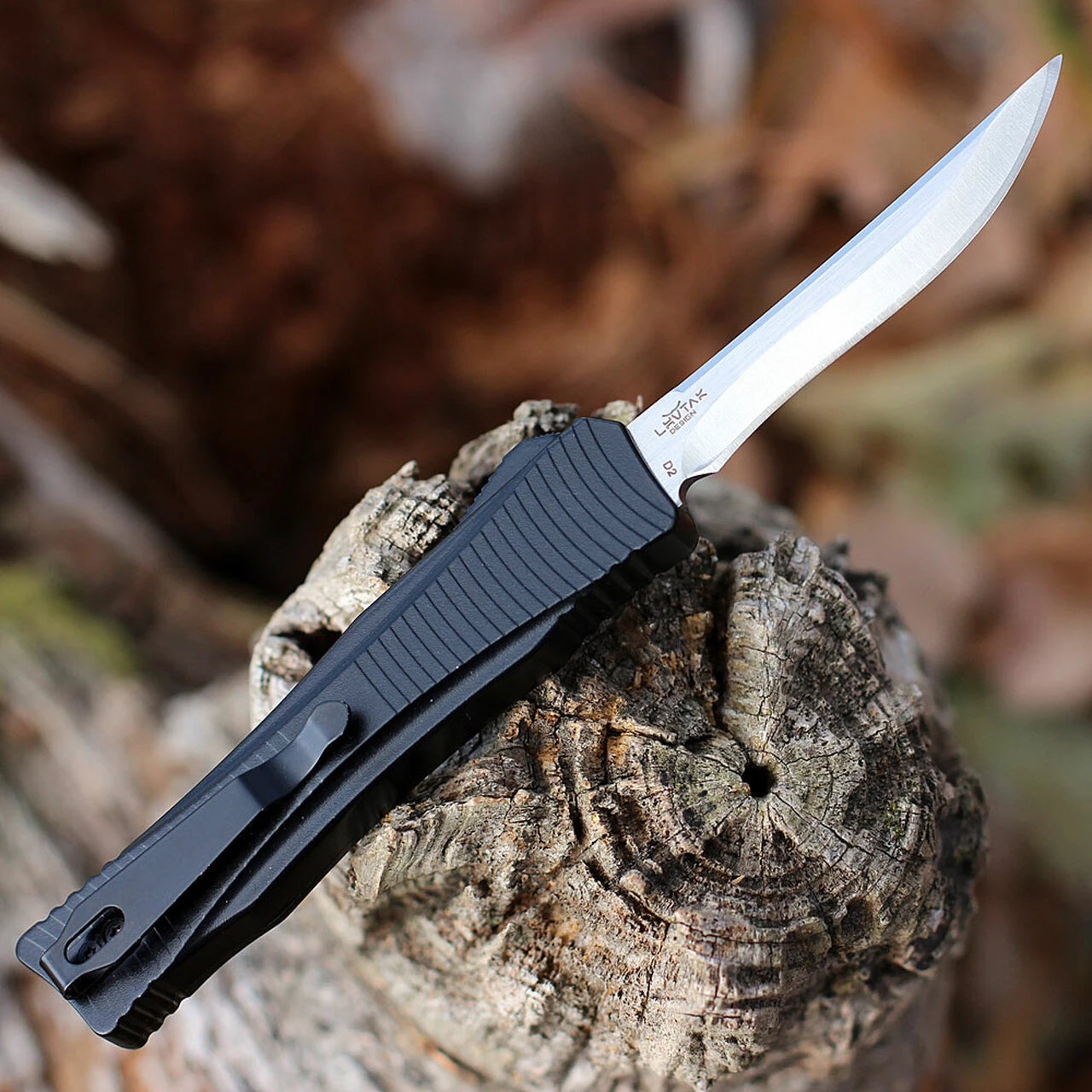 Boker Plus MINI Eagle 2.0 OTF Automatic - Blk Alum (2.8" D2 Recurve) 06BO246 2 Boker Plus MINI Eagle 2.0 OTF Automatic - Blk Alum (2.8" D2 Recurve) 06BO246 - Image 2