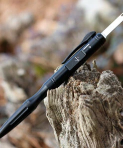 Boker Plus OTF Automatic Pen - Blk Alum (1.5" D2) Blk Ink 06EX600