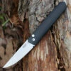 Boker Plus/Pro-Tech 06EX291 Kwaiken Auto, 3.5" 154CM Stonewash Plain Blade, Black Aluminium Handle