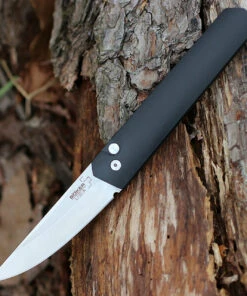 Boker Plus/Pro-Tech 06EX291 Kwaiken Auto, 3.5" 154CM Stonewash Plain Blade, Black Aluminium Handle