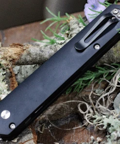 Boker Plus Kwaiken Automatic Damascus Knife 06EX293DAM, 3.0" Damascus Plain Blade, Black Aluminum Handle -Knifeworks Sales Store 06ex293dam.3 47012.1619809818