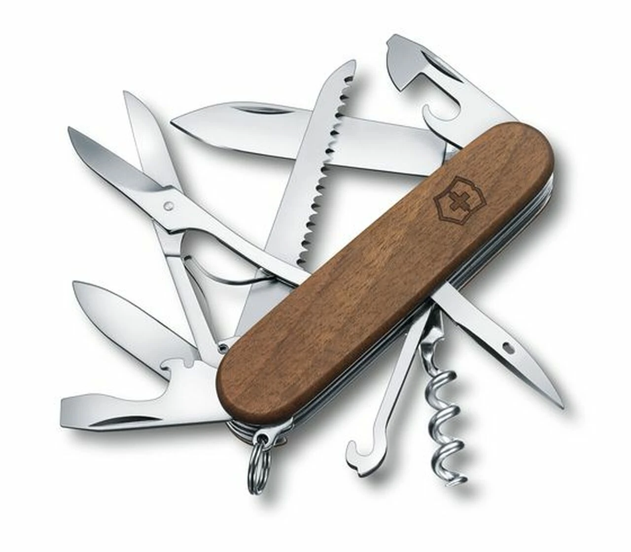 Victorinox Swiss Army Victorinox Huntsman Walnut Wood 1.3711.63US2, Medium Pocket Knife 1 Victorinox Swiss Army Victorinox Huntsman Walnut Wood 1.3711.63US2, Medium Pocket Knife