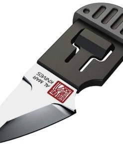 Al Mar Stinger Keychain 1001GYBK, 1.3" D2 Plain Blade, PP + TPR Handle-Gray