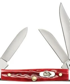 CASE SMALL STOCKMAN 10305, 2.63 CLOSED LENGTH SS BLADE, OLD RED BONE HANDLE