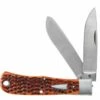 Case 2019 Tony Bose Bullnose Trapper 10363, 4.5" 154CM SS Blade, Jigged Chesnut Bone Handle