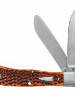 Case 2019 Tony Bose Bullnose Trapper 10363, 4.5" 154CM SS Blade, Jigged Chesnut Bone Handle