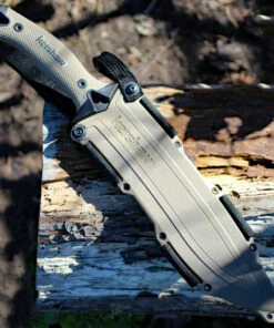 Kershaw Knives Kershaw 1077 CAMP 10 Machete, 10 in. 65Mn Black Plain Blade, Tan Handle -Knifeworks Sales Store 1077tan 1 40096.1566585937