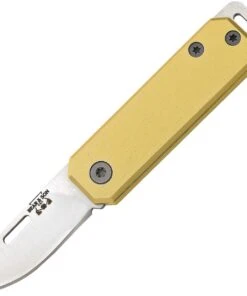 Bear and Son Small Slip Joint -Yellow Aluminum (1.5" High Carbon) 109YW