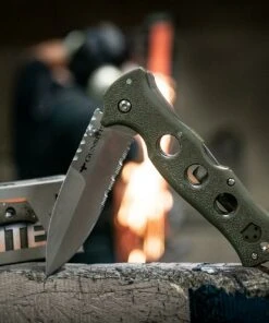 Cold Steel Gunsite Counter Point I 10ABV1, 3.75 Partially Serrated Blade, OD Green Griv-Ex Handle - Limited Run -Knifeworks Sales Store 10abv1 2 59302.1601050224