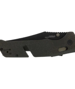 SOG 11120357 Trident MK3 AT-XR 3.75" D2 Black Plain Edge, Olive Drab GRN Handles -Knifeworks Sales Store 11120357.6 98555.1589490539