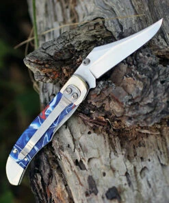 Case 11216 A/O Mid-Folding Hunter,Patriotic Kirinite Handle (101265AC SS) -Knifeworks Sales Store 11216.2 89893.1585676023