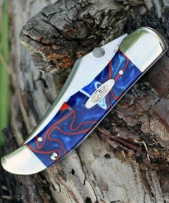 Case 11216 A/O Mid-Folding Hunter,Patriotic Kirinite Handle (101265AC SS) -Knifeworks Sales Store 11216 1 42176.1585676023