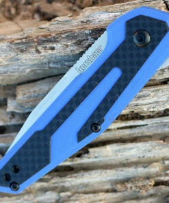 Kershaw Knives Kershaw 1160BLU Fraxion, 2.75" 8Cr13MoV Plain Satin Blade, Blue G-10/Carbon Fiber Overlay 7 Kershaw Knives Kershaw 1160BLU Fraxion, 2.75" 8Cr13MoV Plain Satin Blade, Blue G-10/Carbon Fiber Overlay -Knifeworks Sales Store 1160blu.2 76897.1566585932