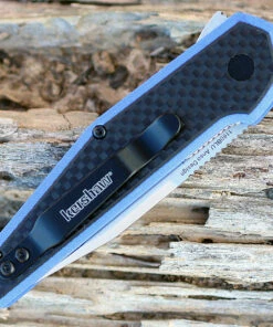 Kershaw Knives Kershaw 1160BLU Fraxion, 2.75" 8Cr13MoV Plain Satin Blade, Blue G-10/Carbon Fiber Overlay 6 Kershaw Knives Kershaw 1160BLU Fraxion, 2.75" 8Cr13MoV Plain Satin Blade, Blue G-10/Carbon Fiber Overlay -Knifeworks Sales Store 1160blu.3 55750.1566585931
