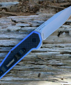 Kershaw Knives Kershaw 1160BLU Fraxion, 2.75" 8Cr13MoV Plain Satin Blade, Blue G-10/Carbon Fiber Overlay 5 Kershaw Knives Kershaw 1160BLU Fraxion, 2.75" 8Cr13MoV Plain Satin Blade, Blue G-10/Carbon Fiber Overlay -Knifeworks Sales Store 1160blu 53271.1566585931