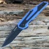 Kershaw Knives Kershaw 1160BLUBW Fraxion, 2.75" 8Cr13MoV Plain Blade, Blue G-10/Carbon Fiber Overlay