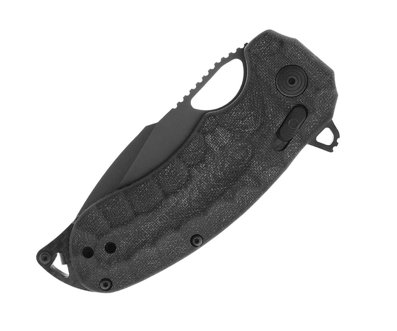 SOG Kiku LTE XR 12-27-04-57, 3.03" CTS-XHP Stainless Steel Black Plain Blade, Black Micarta Handles 3 SOG Kiku LTE XR 12-27-04-57, 3.03" CTS-XHP Stainless Steel Black Plain Blade, Black Micarta Handles - Image 3