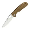 Honey Badger Knives Honey Badger Large Leaf Flipper - Tan FRN (3.6" 8Cr13MoV Satin) HB1289