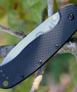 BRK Avispa BRK1302, 3.5", Stonewash D2 Steel, Plain Edge, Drop Point, Design by Esee Knives, Black Nylon handles -Knifeworks Sales Store 1302.2.2 01773.1566585910