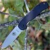 BRK Avispa BRK1302, 3.5", Stonewash D2 Steel, Plain Edge, Drop Point, Design by Esee Knives, Black Nylon handles