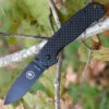 BRK Zancudo Carbon Fiber / G10 handles, Black EDP D2 Steel, Plain Edge, Design by Esee Knives