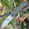 BRK Avispa 1302OD, 3.5", Stonewash D2 Steel, Plain Edge, Drop Point, Design by Esee Knives, OD Green Nylon handles