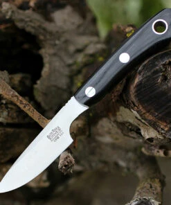 Bark River Knives Rascal II-BA14152MBC, 3.0" CPM 154, Black Canvas Micarta Handle