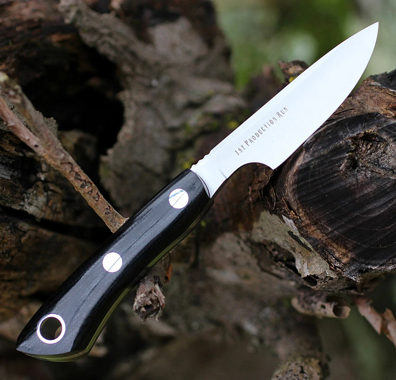 Bark River Knives Rascal II-BA14152MBC, 3.0" CPM 154, Black Canvas Micarta Handle 2 Bark River Knives Rascal II-BA14152MBC, 3.0" CPM 154, Black Canvas Micarta Handle - Image 2