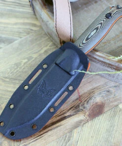 Benchmade Knives Benchmade 15002-1 Saddle Mountain Skinner, 4.20" CPM-S90V Satin Drop Point Blade, Richlite/Orange G10 Handle -Knifeworks Sales Store 15002 1.4 23406.1594840575