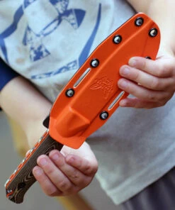 Benchmade Knives Benchmade 15002-1 Saddle Mountain Skinner, 4.20" CPM-S90V Satin Drop Point Blade, Richlite/Orange G10 Handle -Knifeworks Sales Store 15002 1.5 55880.1594841343