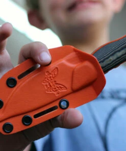 Benchmade Knives Benchmade 15017-1 Hidden Canyon Hunter, 2.79" CPM-S90V Satin Drop Point Blade, Richlite/Orange G10 Handle -Knifeworks Sales Store 15017 1 68498.1594841278