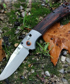 Benchmade Knives Benchmade Hunt 15085-2 Mini Crooked River, 3.4" CPM-S30V Plain Blade, Contoured Wood Handle