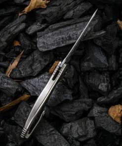 We Knife Co. We Knife Synergy 2 Framelock Folder 912CFDS2, 3.49" Heimskringla Damasteel Tanto Plain Blade, 6AL4V Titanium with Shredded Carbon Fiber Inlay Handle -Knifeworks Sales Store 1575253530989830 58182.1582054040