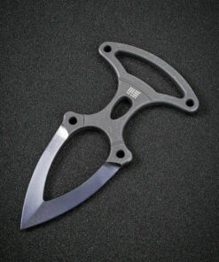 We Knife Co. We Knife BUD Push Dagger 924B, 2.02" 6AL4V Blue Titanium Plain Blade, Blue Titanium Handle, Black Kydex Sheath